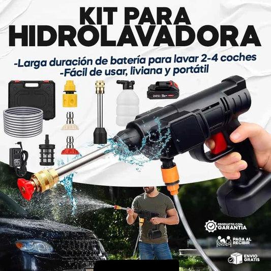 AquaForce Max | HIDROLAVADORA INALAMBRICA + 2 BATERIAS DE REGALO